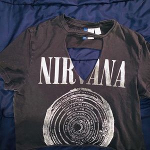 Cropped and Cut Nirvana T-Shirt